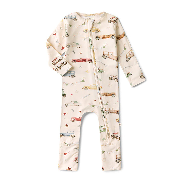 Snuggle Hunny Organic Snugglesuit/Frill Convertible Romper