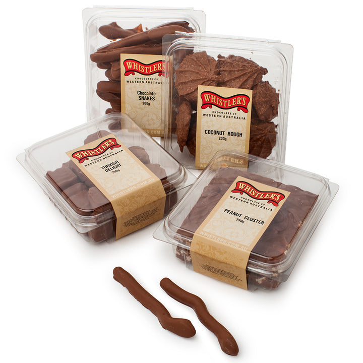 Whistlers Milk Chocolate Tubs 200g/250g